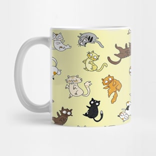 Cute cat pattern mask Mug